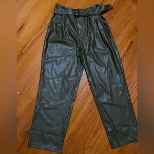 Green Leather pants